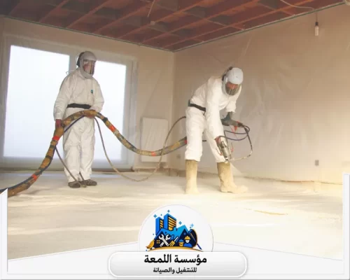 شركه عزل اسطح وخزانات بالرياض 0504797857 شركة اللمعة تقدم حلول عزل مائي وحراري متكاملة لحماية المباني والخزانات من التسربات والرطوبة والحرارة بضمان وجودة.